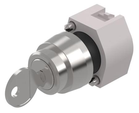 704.116.0 EAO 74 Series 3-position Key Switch Head, Maintained, 22.3mm Cutout