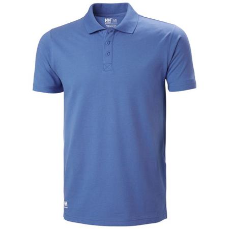 79167_558-XS Helly Hansen Classic Blue 100% Cotton Polo Shirt, UK- XS, EUR- XS