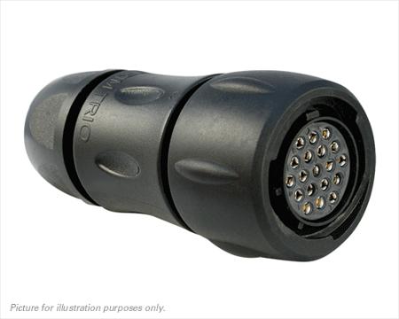 UTS6JC1419S Souriau Sunbank by Eaton Circular Connector, 19 Contacts, Cable, Standard Connector, Socket, Female, IP68, IP69K, UTS