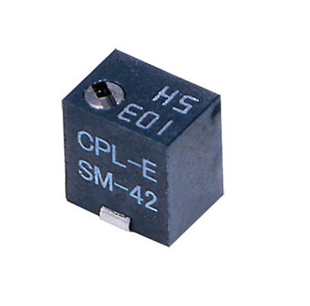SM-42TW103 SMD Trimmer Potentiometer 0.25W Top Adjust Nidec Components