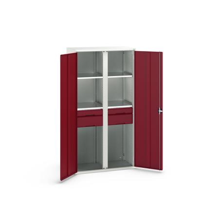 16926582-24 Bott 2 Door, 4 Drawer Sheet Steel Cupboard, 1050 x 550 x 2000mm