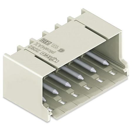 2092-1423 WAGO 2092 Series Angled PCB PCB Header, 3 Contact(s), 5 mm Pitch, 1 Row, Shrouded