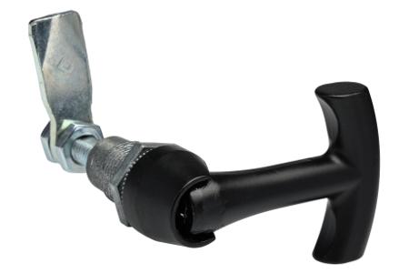 216-913 RS PRO Black Zinc Die Cast Lock, T-Handle