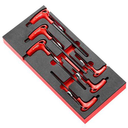 MODM-84TZJ6SLS Facom T Shape Long, Short Arm SLS Height Safe Hex Key 6 pieces