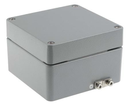 190-1873 RS PRO Aluminium Enclosure, IP66, IK09, 140 x 140 x 90mm