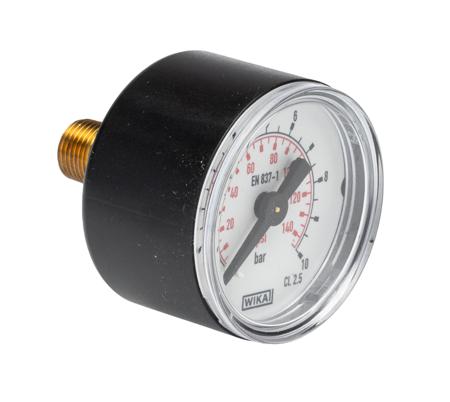 722-788 RS PRO R 1/8 Analogue Pressure Gauge 10bar Back Entry 40mm Outside Diameter