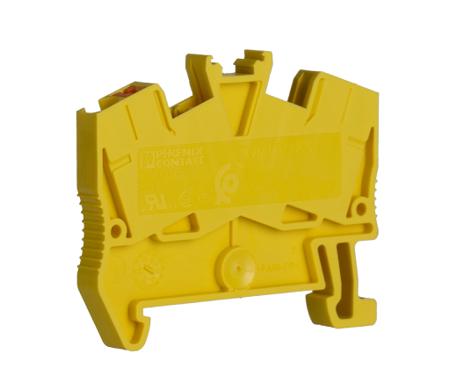 1037084 Phoenix Contact  PTS 2.5 YE Series Yellow, 0.14 → 4mm², Push In Termination, ATEX, IECEx