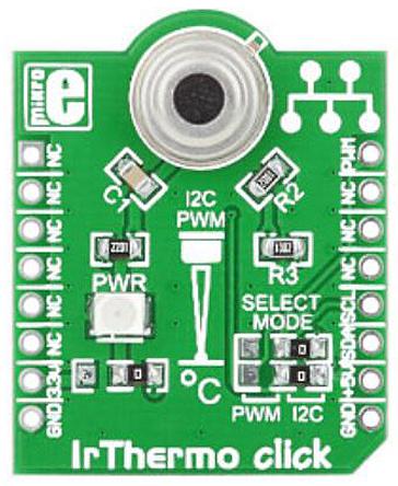 MIKROE-1362 MikroElektronika IrThermo Click Temperature Sensor Add On Board MikroBus