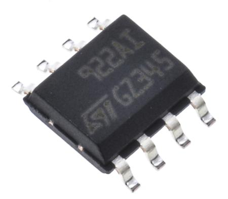 TS922AIDT  STMicroelectronics, Operational Amplifier, 4 MHz, 8-Pin 12 V SOIC