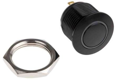 MAV16CBRE-6-JR-12V SPST Off-Momentary Push Button Switch, IP67, 16 (Dia.)mm, Panel Mount Green LED, 36V dc