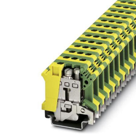 0443052 Phoenix Contact  UISLKG 16 Series Green/Yellow, 2.5 → 25mm², Single-Level, Screw Termination