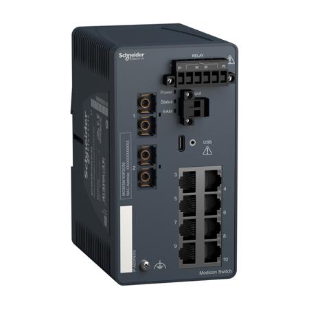 MCSESM103F2CS0 Schneider Electric , Managed 10 Port Network Switch