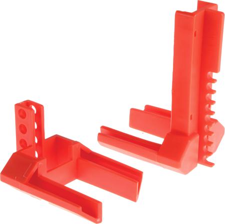 882-5911 4 Lock PP Ball Valve Lockout, 63.5mm Attachment Point