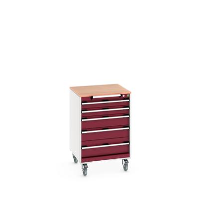 40402149-24V Bott, 5 Drawer Sheet Steel Floor Standing Storage Cabinet, 650 X 650 X 990mm