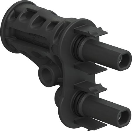32-0196 Staubli MC4-Evo 2 Series, Female, Panel Mount Solar Connector, Rated At 60A, 1.5 kV PV-AZB4