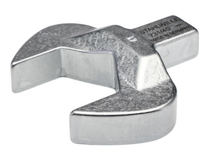 58214041 STAHLWILLE 731/40 Series Open Ended Insert Open-Ended Shell Tool, 41 mm, 14 x 18mm Insert, Chrome Finish