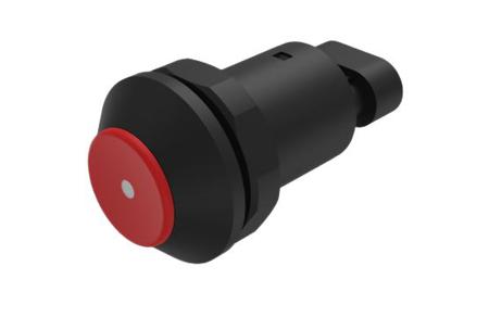 09-RS-1203-2022-M000 EAO Series 09 Series Illuminated Push Button Switch, Momentary, Panel Mount, 30mm Cutout, 1 NO, Red LED, 24V dc, IP67