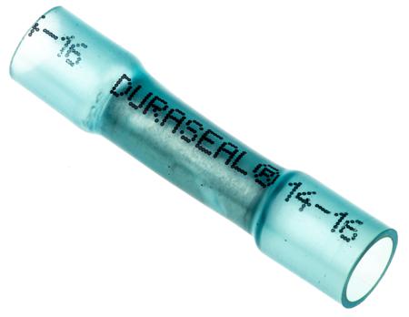 D-406-0002 TE Connectivity, DuraSeal Butt Wire Splice Connector, Blue, Insulated, Tin 16 → 14 AWG