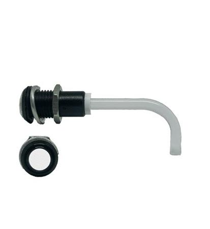 RHD-1100-3500-F9P67PR  Bivar, Panel Mount Right Angle LED Light Pipe, Clear Round Lens