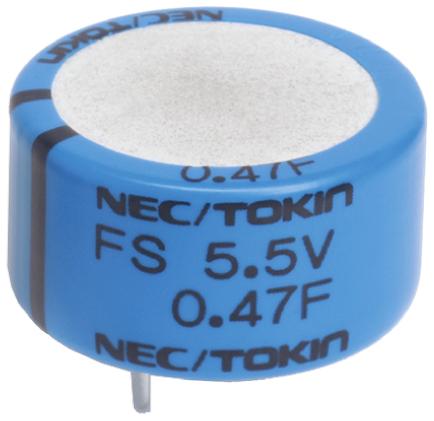 FS0H105ZF KEMET 1F Supercapacitor -20 → +80% Tolerance, Supercap FY 5.5V dc, Through Hole