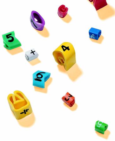 901-10404 HellermannTyton Helagrip Slide On Cable Marker, Pre-printed D Black on White 1 → 3mm Dia. Range