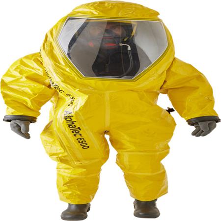 YE65TA00813-06-GA2 Ansell Yellow Coverall, EN 1073-2, EN 1149-5, EN 14126, XXL