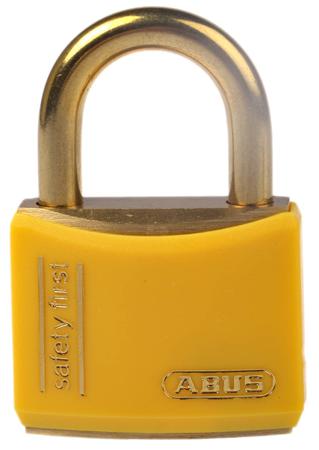 XR0084T40KA2 Abus 40mm Brass Key Weather Resistant Safety Padlock