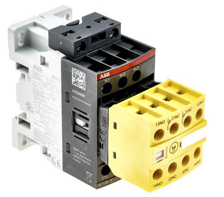 1SBL177082R1322--AFS16-30-22-13 ABB Jokab AFS 3 Pole Safety Contactor - 30 A, 100 → 250 V dc, 100 → 250 V @ 50/60 Hz Coil, 3NO
