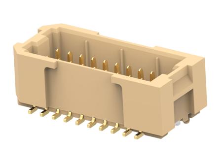 1-2484140-3 TE Connectivity 1-2484140 Series Vertical Surface Mount PCB Header, 20 Contact(s), 1mm Pitch, 2 Row(s)
