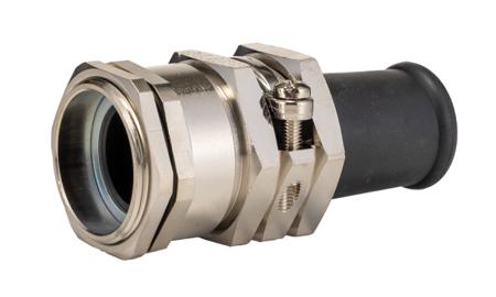 52001130-52003550 Lapp PG29 Metallic Nickel Plated Brass, IP65 Cable Gland With Locknut