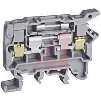 CSFL4U Terminal Block; 6.3 A; 600 V; Cartridge; 58 mm L x 43 mm H; 9.5 mm; 7 lb. in.