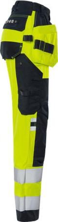 300374-171-344 Fristads 2164 ATHF Women's Trousers Navy, Yellow 69 cm Waist 80cm Leg