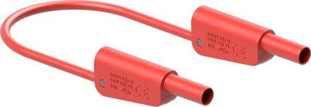 66-2010-10022 Staubli Test lead, 19A, 1kV, Red, 1m Lead Length