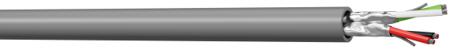 201-0523 Screened Drain wire+Al foil Industrial Cable, 0.34 mm² 100m Reel, LCAE MPIS Series