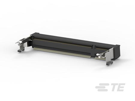 1612618-1 TE Connectivity 0.6mm Pitch 200 Way, Right Angle SMT Mount SO DIMM Socket ,2.5 V ,500.0mA