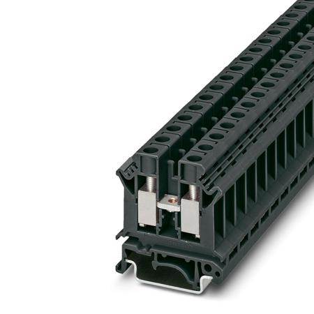 0719236 Phoenix Contact  UK 6 N BK Series Black, 6mm², 1-Level, Screw Termination