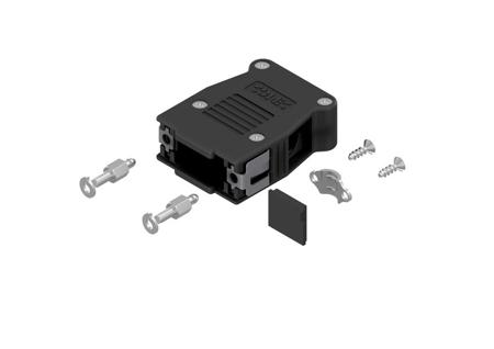 16-003250E Amphenol Industrial 16-0032 Cable Mount D-sub Connector, with Snap locks