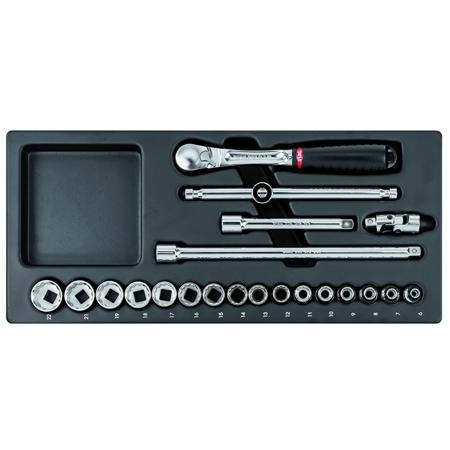 U05190792 Usag 21 Piece Automotive Tool Kit Tool Kit with Tray