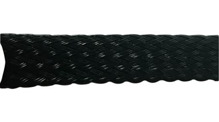 RND-465-00751 RND Expandable Braided PET Black Cable Sleeve, 16 to 8mm Diameter, 200m Length, RND 465 Series