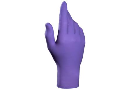 34994008 Mapa SOLO 994 Purple Latex Chemical Resistant Gloves, Size 8, Natural Latex, Polychloroprene, Nitrile Coating