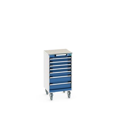 40402142-11V Bott, 7 Drawer Sheet Steel Floor Standing Storage Cabinet, 525 X 525 X 990mm