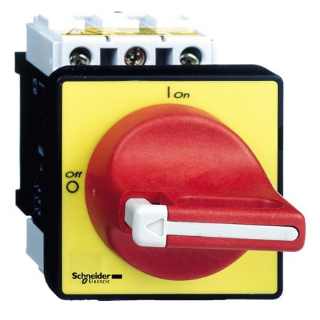 VCD1 Schneider Electric 3P Pole Panel Mount Isolator Switch - 32A Maximum Current, 15W Power Rating