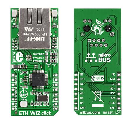 MIKROE-1718 MikroElektronika ETH Wiz Click Evaluation Kit