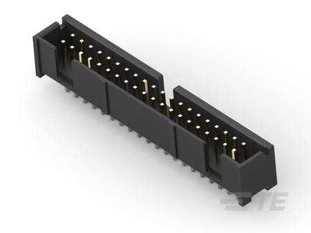103308-8 TE Connectivity, AMP-LATCH,  40 Way Vertical Male FPC Connector, Solder, Through Hole