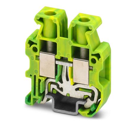 3248040 Phoenix Contact Green, Yellow Earth Terminal Block, 2-Level, Screw Termination