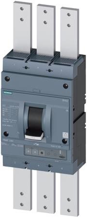 3VA2612-5HL37-0AA0 Siemens, SENTRON, 3VA Circuit Breaker 3-Pole 1250 A, Breaking Capacity 85 kA, Screw