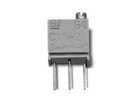 64YR2KLF 2kΩ, Through Hole Trimmer Potentiometer 0.25 W @ 85 °C Top Adjust TT ElectronicsBI, 64