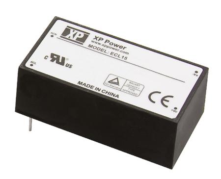 ECL15US15-E XP Power Switching Power Supply, , 15V dc, 1A, 15W, 1 Output, 120 → 370 V dc, 85 → 264 V ac
