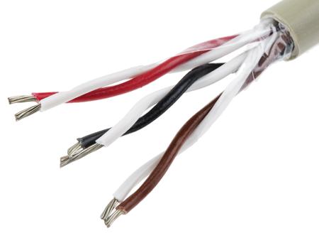 B963031 GE321 Alpha Wire ProTekt Series Data Cable, 3 Pairs, 6 Cores, 0.23 mm², Unscreened, 24 AWG, 50m, None Shield