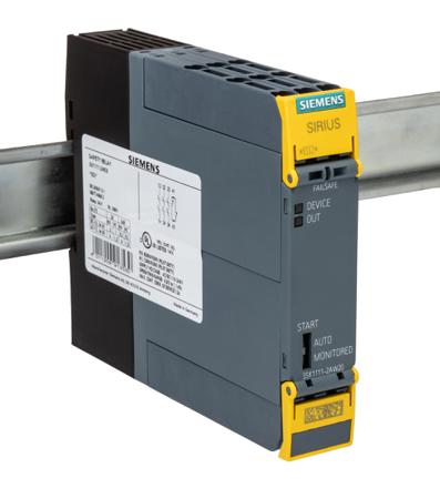 3SK1111-2AW20 Siemens SIRIUS 3SK1 Safety Relay 240V ac, Single Channel 4 Safety Contacts
